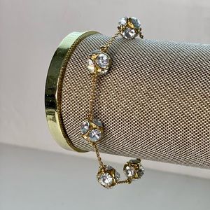 Kate Spade Gold and Sparkly Charm Bracelet